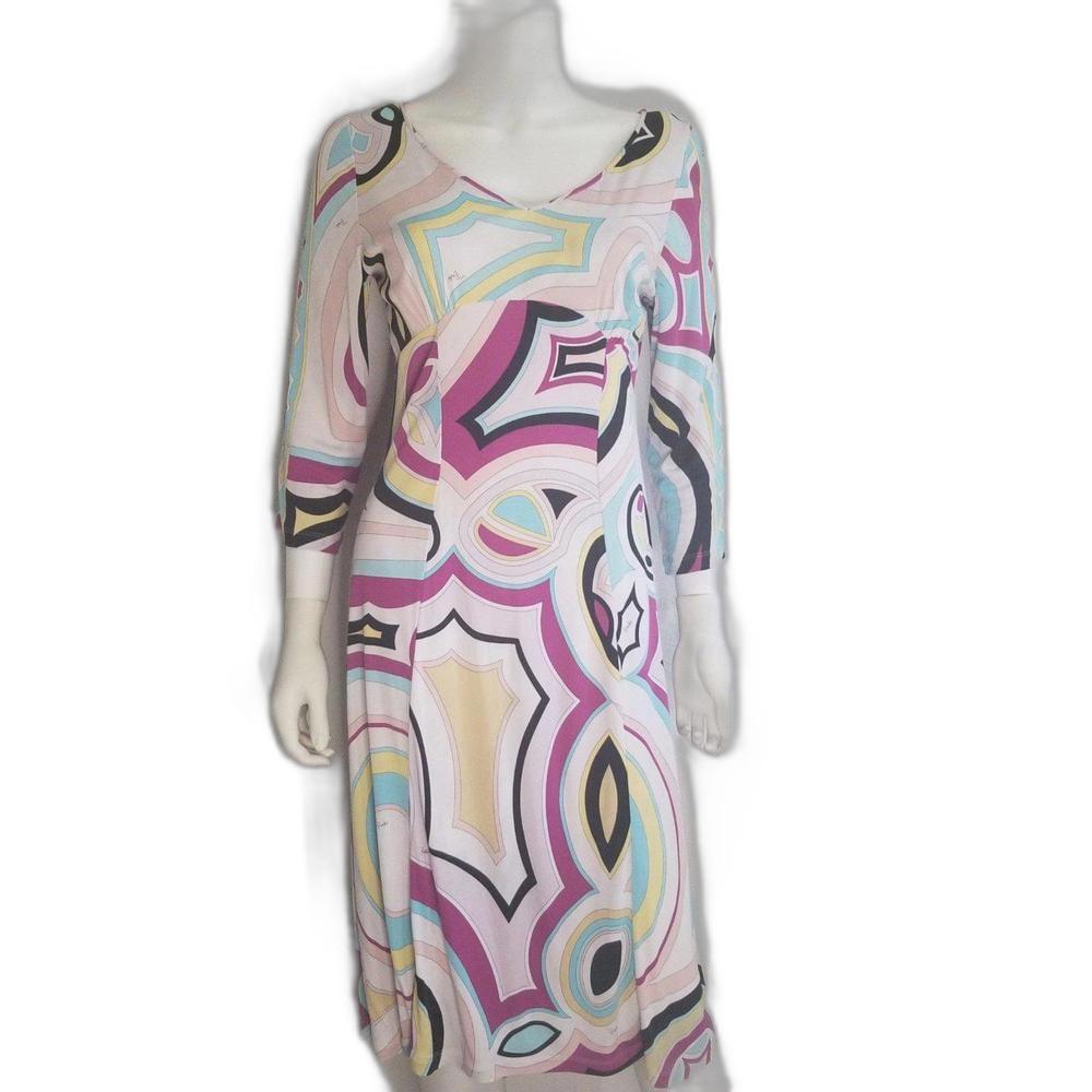 EMILIO PUCCI LACROIX VINTAGE 2005 MIDI DRESS SIZE 48